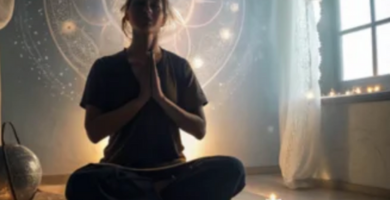 "Participante accediendo a prácticas de sanación akáshica en AstroAkasha"