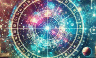 Representación de una carta astral natal