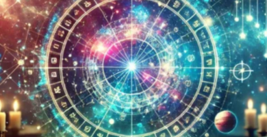 Representación de una carta astral natal