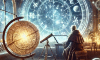 Representación de técnicas predictivas en astrología